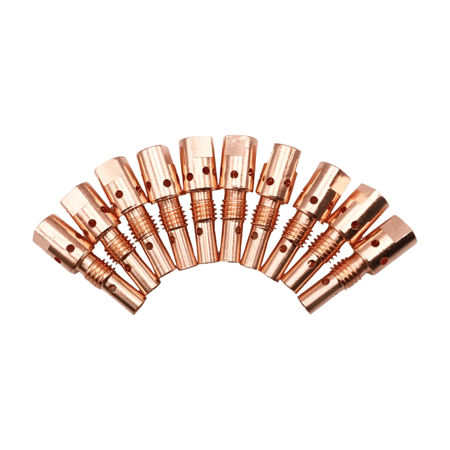 10pcs Mig Mag Welding Torch Welding Machine Consumables M6 Thread 35mm MB25 25 AK 25AK 142.0001 Tip Holder Gas Diffuser