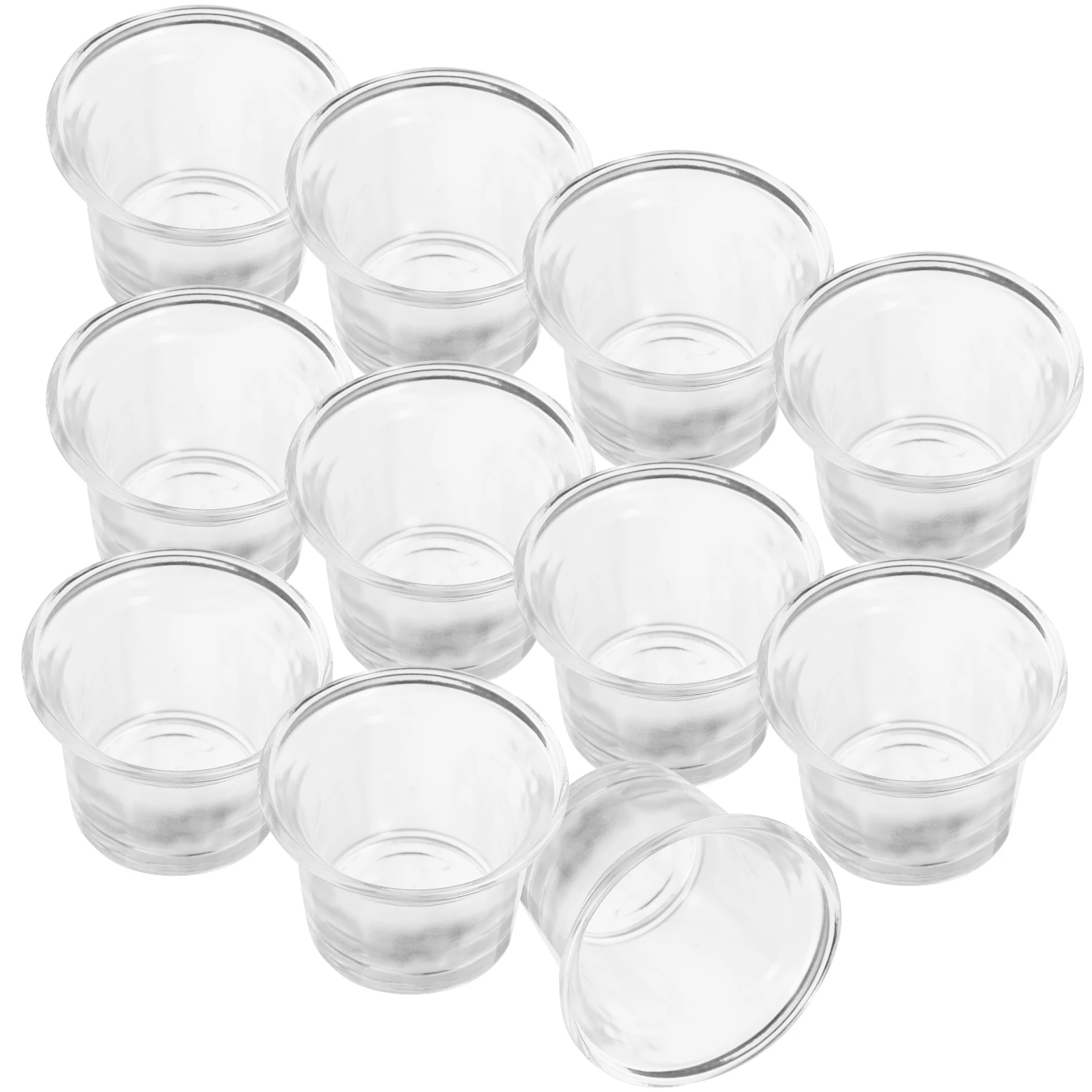 

12Pcs Glass Tealight Holders Versatile Scented Containers for Dining Table Festival Celebration Art Craft Use