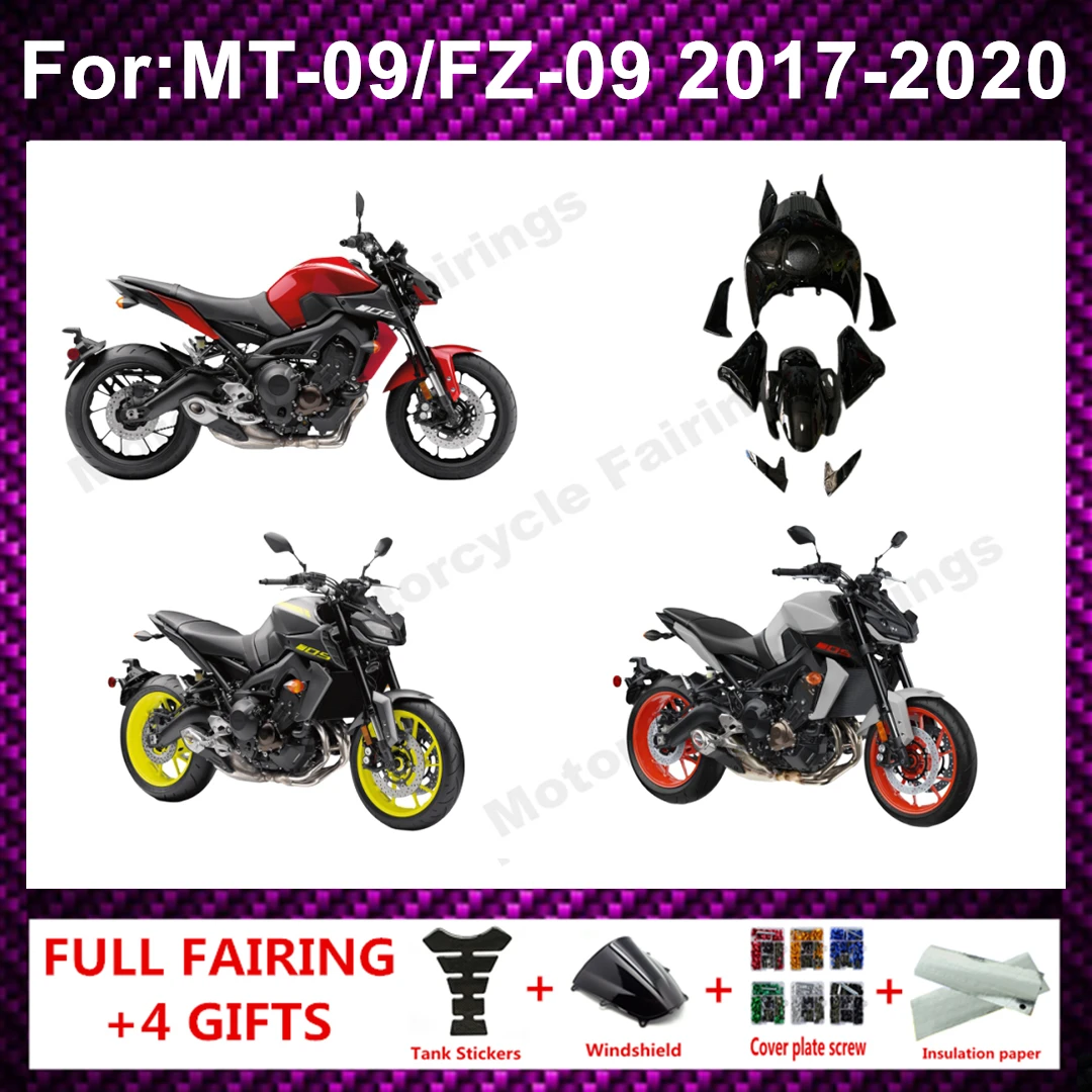 Motorcycle Injection Full Fairing Kit Fit For 2017 - 2020 Yamaha MT09 FZ09 MT-09 MT 09 2018 17 18 19 20 Bodywork fairings kits