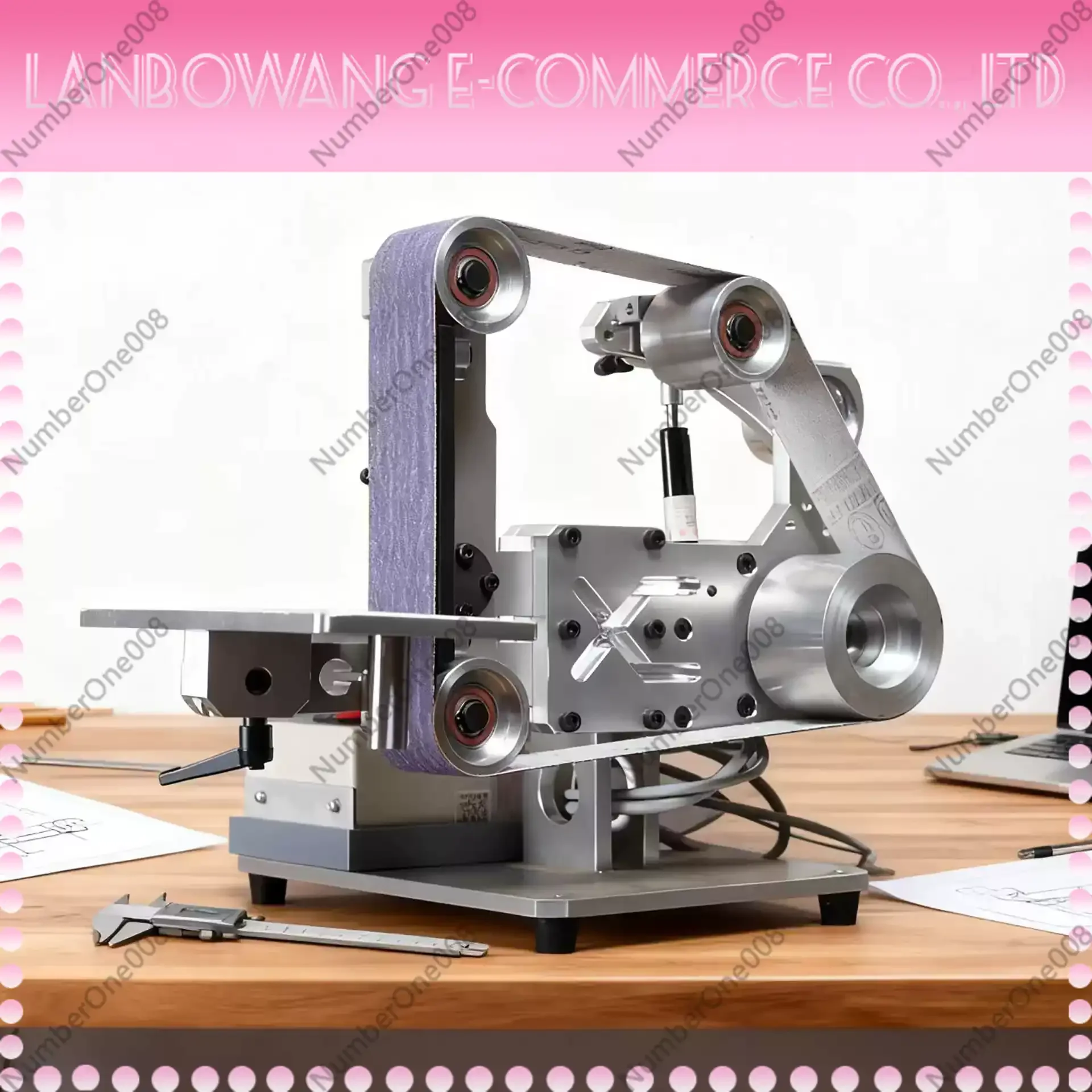 

Industrial Belt Sander 915x50mm, Vertical Horizontal Wood Metal Grinding Machine with High Power