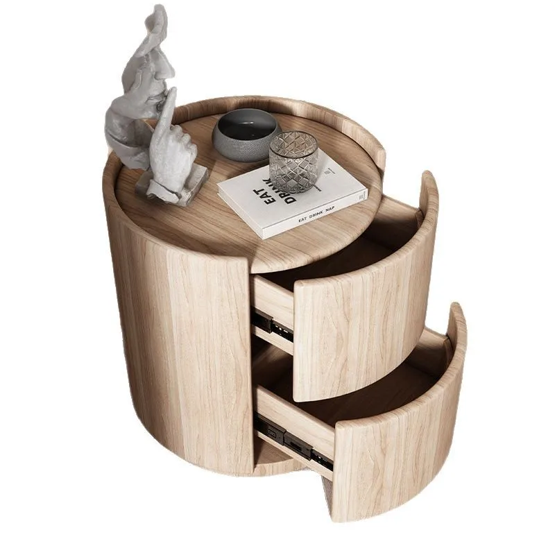 

Italian, light luxury, simple, modern, small Internet celebrity round, solid wood, premium
