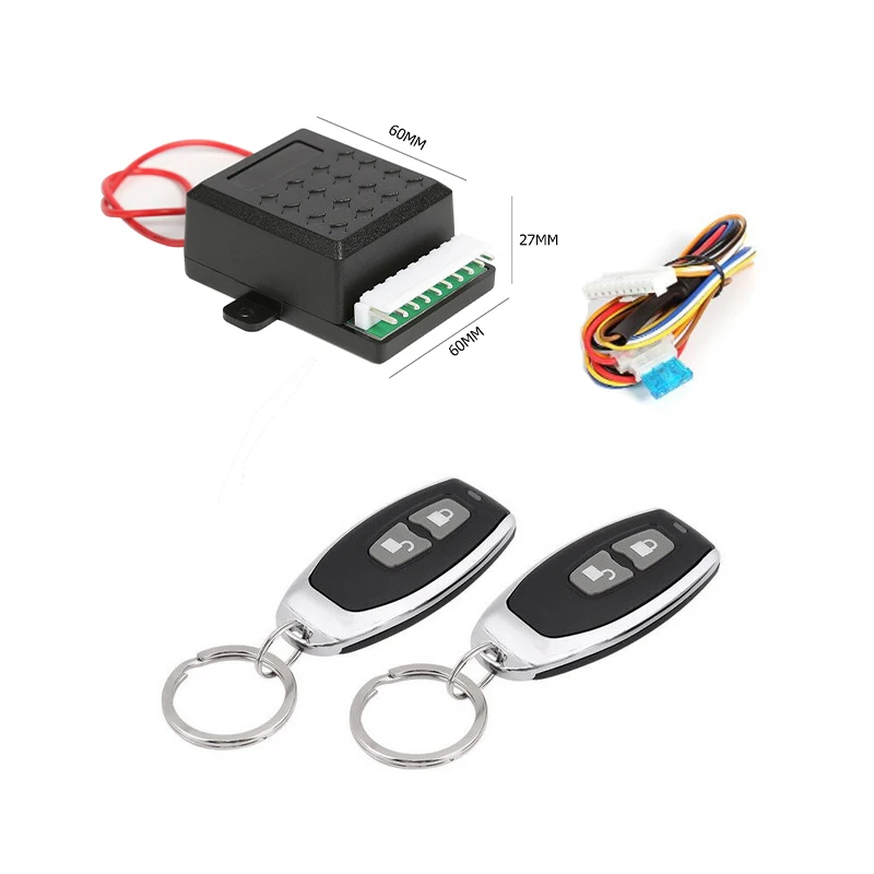 Compact ABS Car Keyless Entry System Remote Control Simple Unlock Open Trunk Function Anti-Theft Alarm Door Position Control