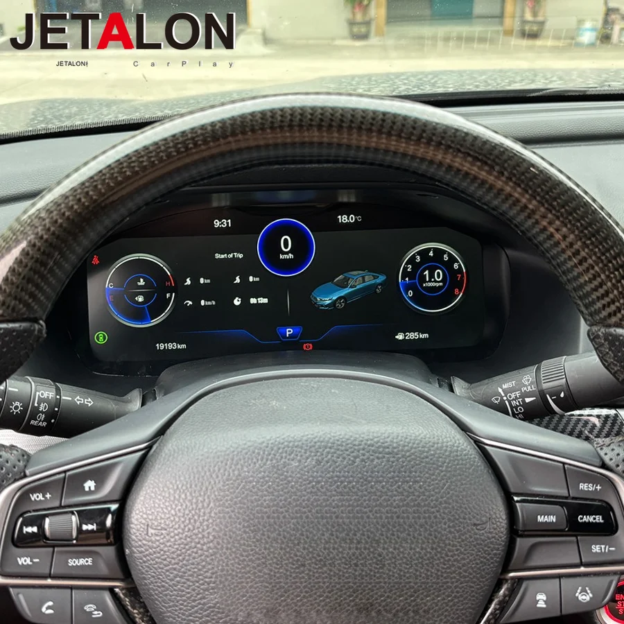 12.3'' Virtual Cockpit Digital LCD Instrument Cluster Speedometer Dashboard Screen for Honda Accord 10th Generation 2018-2021
