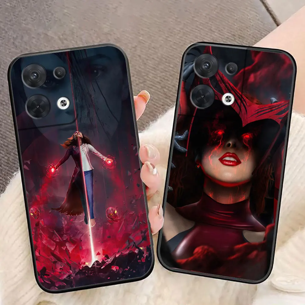 Marvel Wanda Scarlet Witch Cover Phone Case For OPPO RENO 11 11F 10 8 8T 7 7Z 6 6Z 5 4 FIND X3 LITE 4F PRO PLUS TPU Case Funda