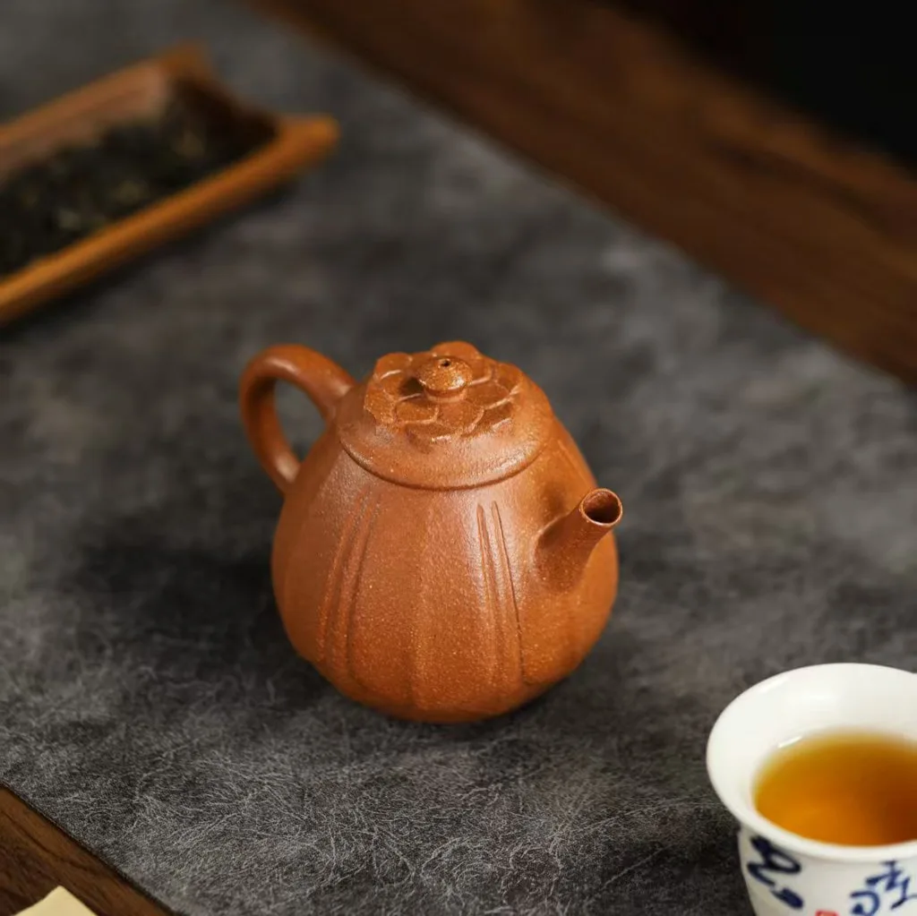 High Quality Real Yixing Jasaho Zisha Clay Teapot Handmade Home High-End Set Flower Pan