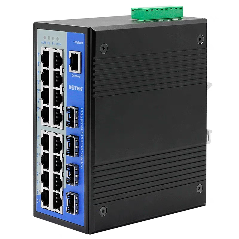 UT-62020G-8GT4GP-BNF Four Port SFP Eight Port Electric Gigabit Network Managed Industrial Switch