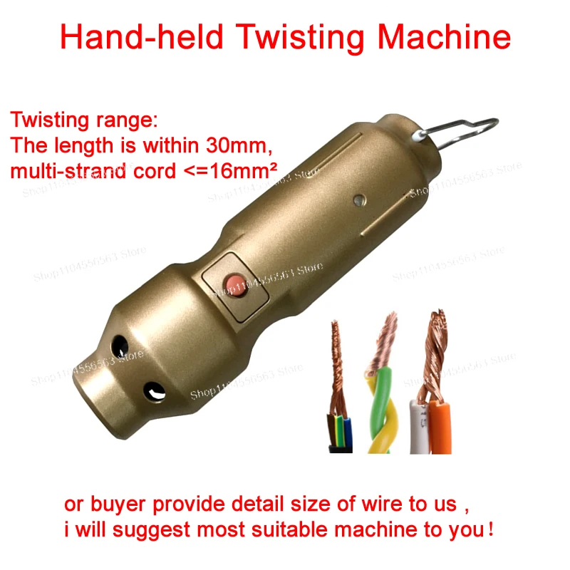 Hand-held Twisting Machine Multi-strand Wire Are Automatic ally Tightened Within 30mm Crimper For Crimping