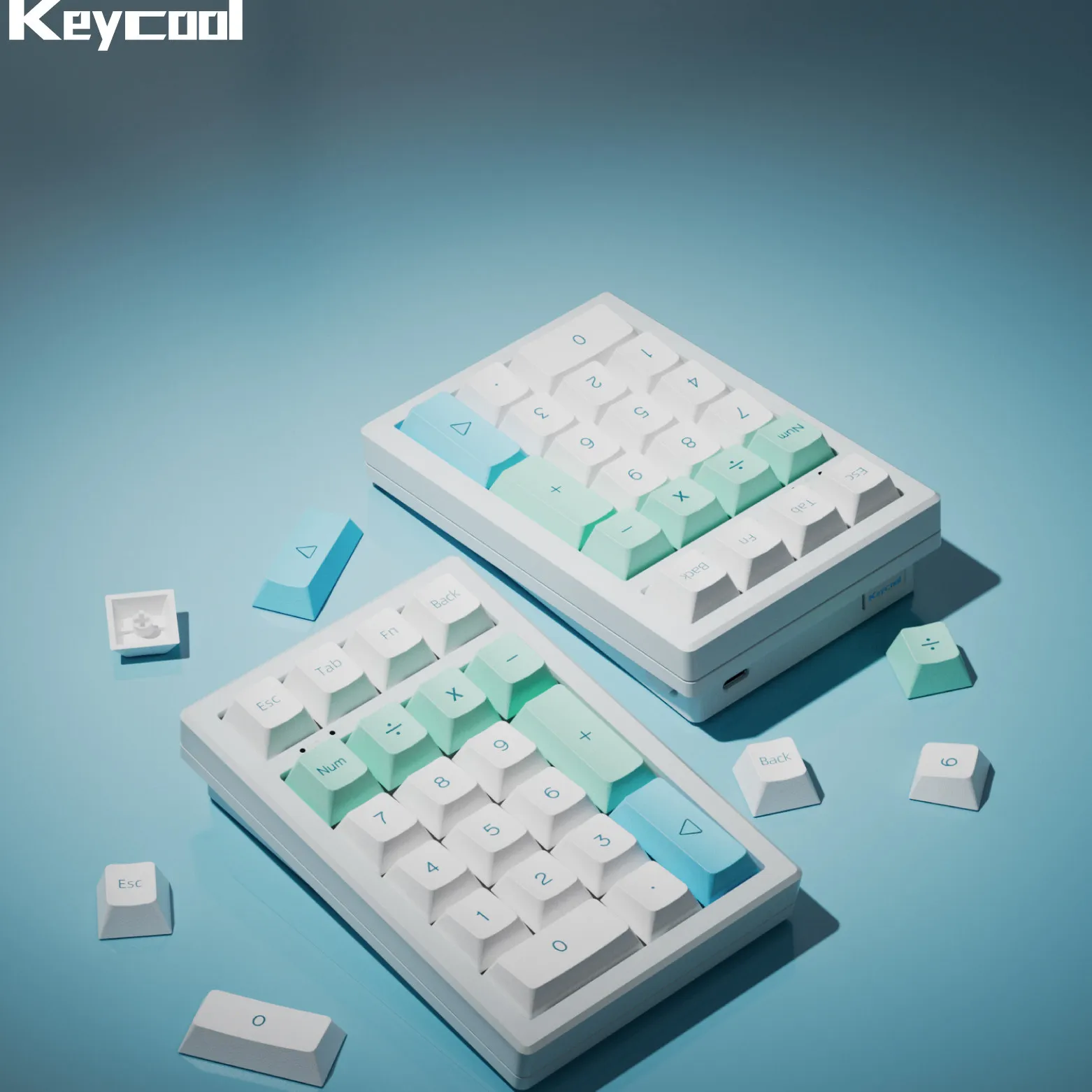 Keycool K21MAX Metal Numpad 3 modes RGB Hotswap Bluetooth num pads accounting office