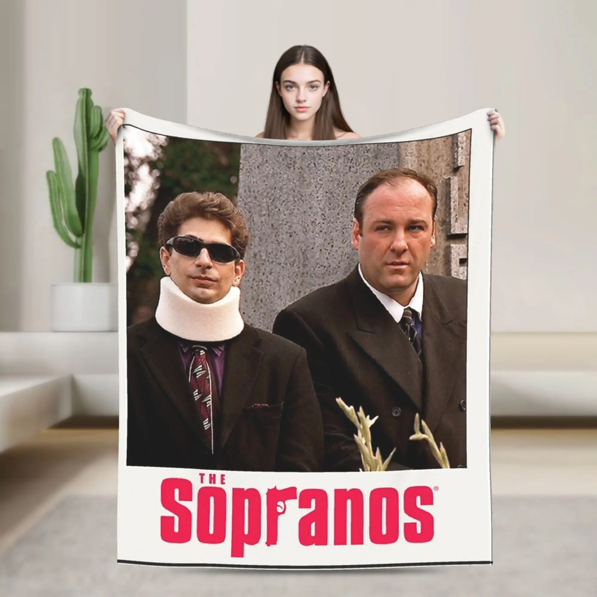 Tony Soprano Pop Culture Blanket  Soft Warm Funny Plush Throw Blanket For Couch Chair Travel Flannel Bedspread Bed Cover