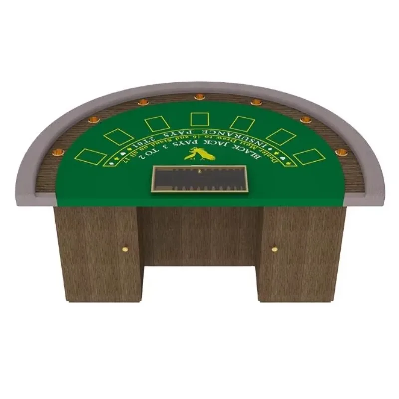 YH 7 Seats Semicircular Exclusive Blackjack Poker Tables Card Table Casino Manufacturers