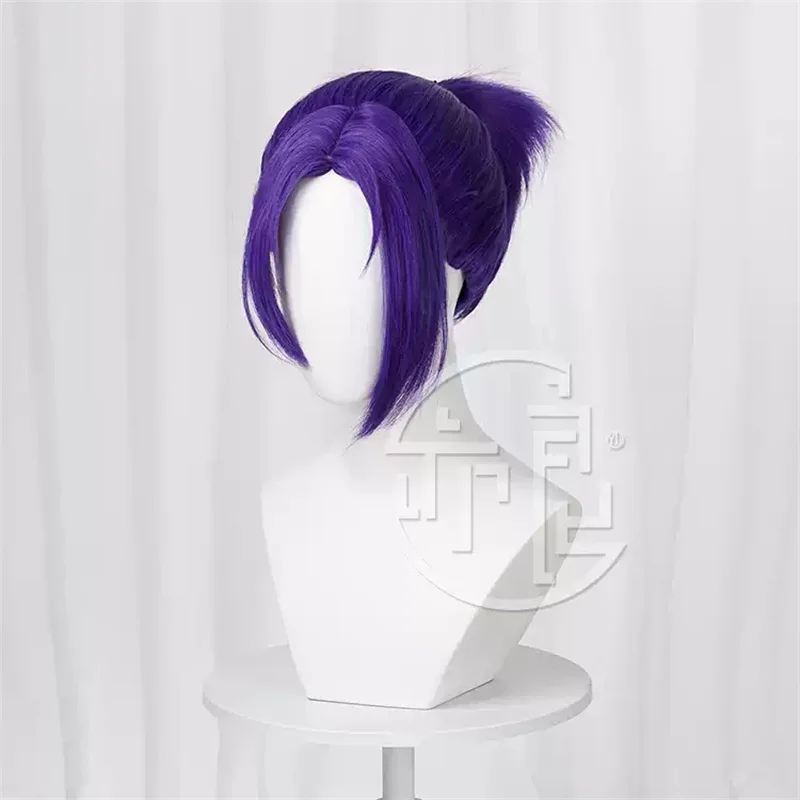 Rambut palsu Cosplay Mikage Reo kunci biru rambut sintetis tahan panas ungu topi Wig + karnaval peran pesta Halloween