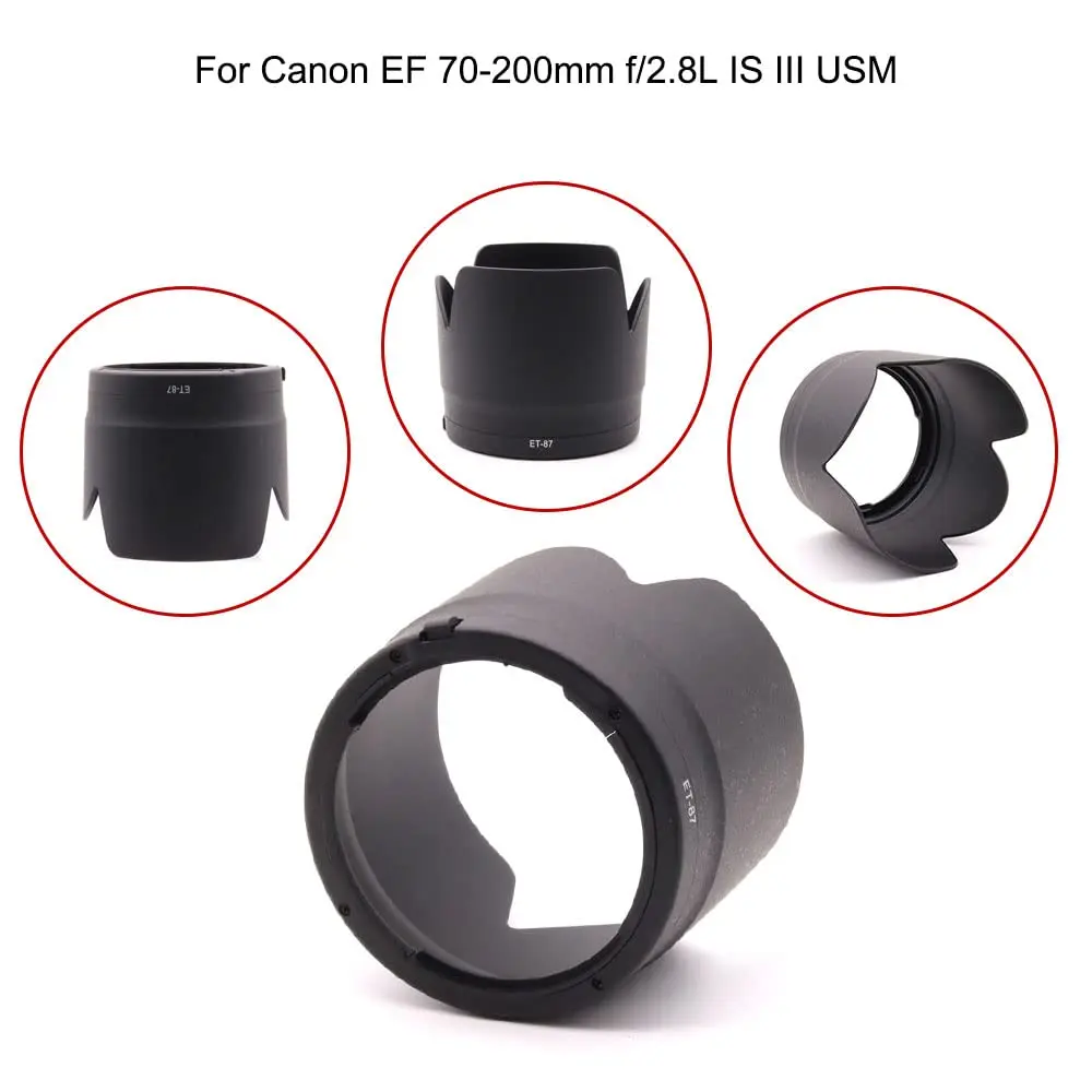 Flower Petal Bayonet Lens Hood Shade Replace ET-87 for Canon EF 70-200mm f/2.8L IS II USM / 70-200 mm F2.8L IS II USM ET87 ET 87