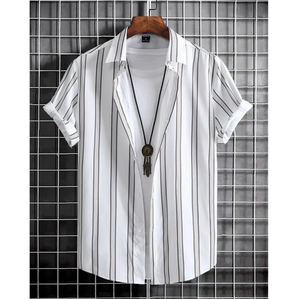 

Simple Stripes 3D Print Sports Quick-dry Men Women Shirt Outdoor Street Fashion Casual Vacation Hawaiian Short-sleeve Summer Top
