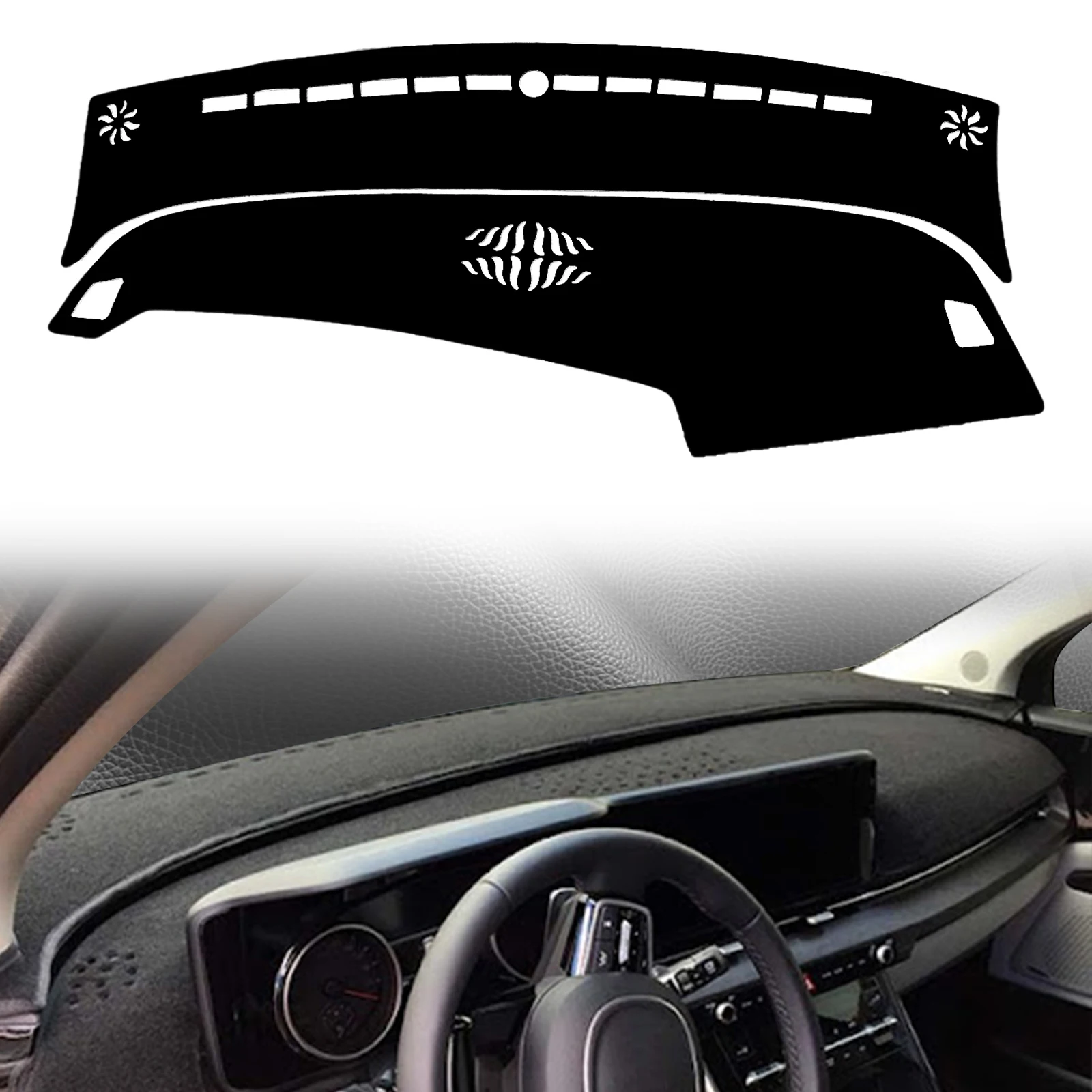 

for Carnival KA4 2024 2023 2022 2021 2020 Car Dashmat Dashboard Cover Pad DashMat Sunshade Protective Carpet Accessories