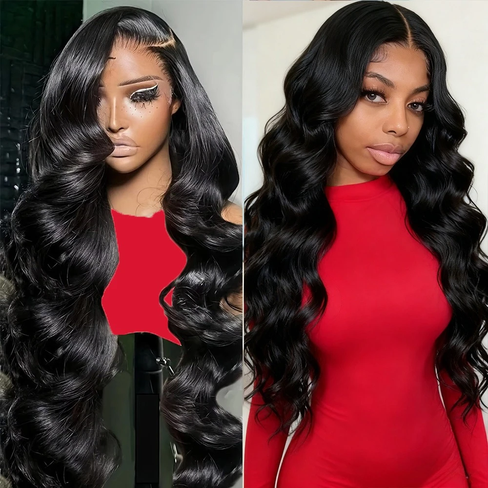 

Парик из 100% натуральных волос, плотность 220, с текстурой Body Wave, с HD прозрачной кружевной основой 13x4, парик с кружевной основой 13x6, 40 дюймов, предварительно вычесанный, парик с кружевной основой 7x6