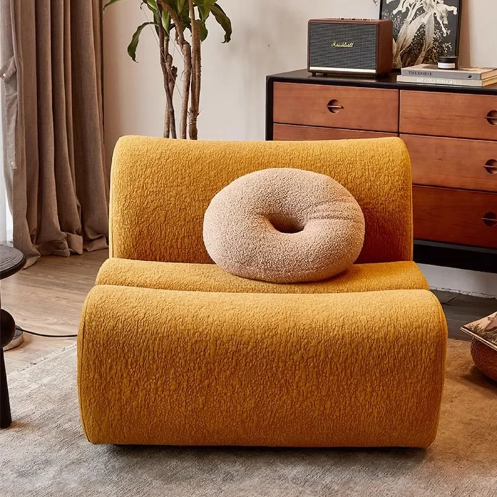 

Wabi single sofa chair high-end designer creative French retro cream wind lazy leisure chair ins wind