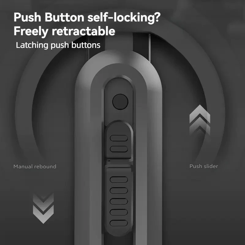 مقبض بلاستيكي ذاتي القفل، سكّين متعدّد الاستخدامات، سكين خلفي زنبركي، أداة فتح الصندوق الصغيرة المحمولة والمهنية