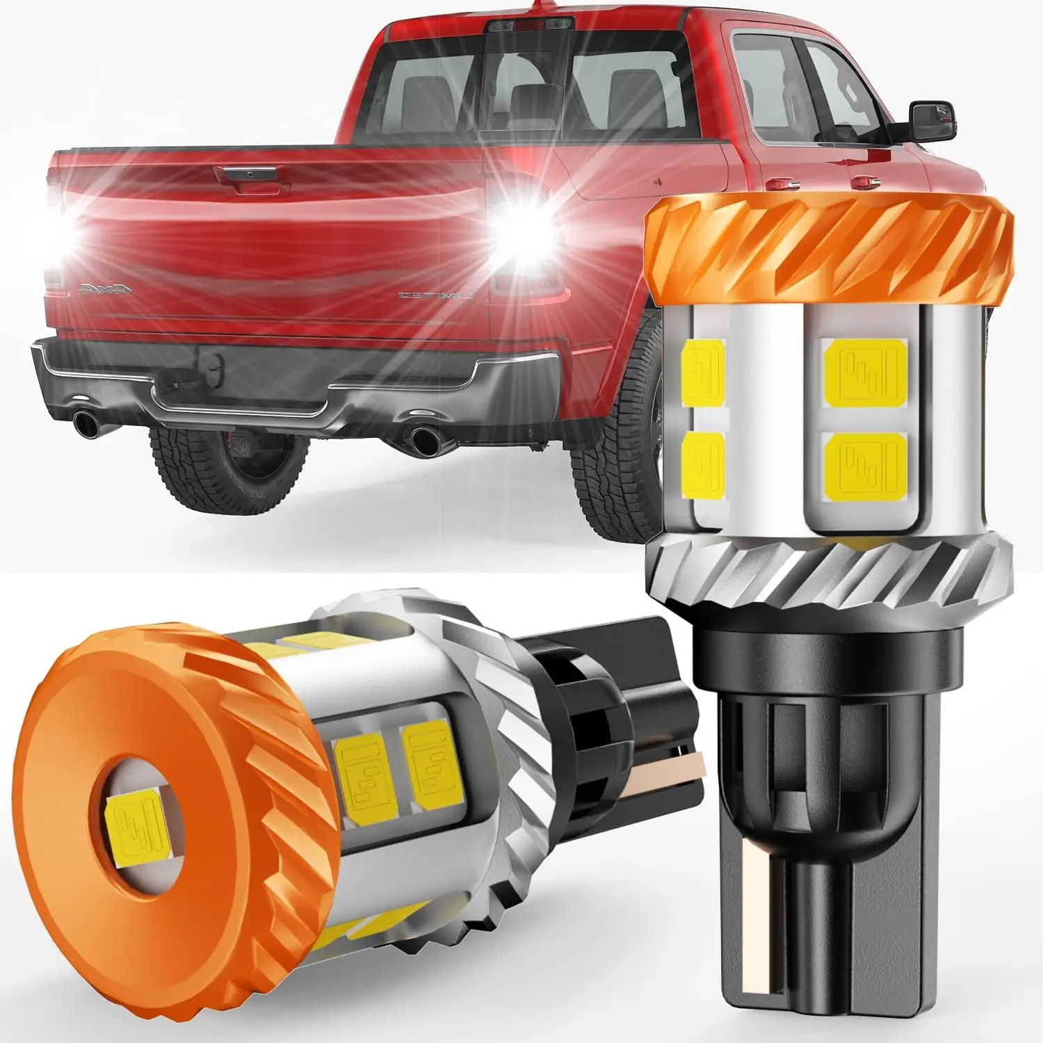 

[2025 Upgrade] 921 912 Led Bulb Reverse Light Fit for Ram 1500/1500 Classic 2500/3500 6500k 360°Cool White Light T15 W16W Revers