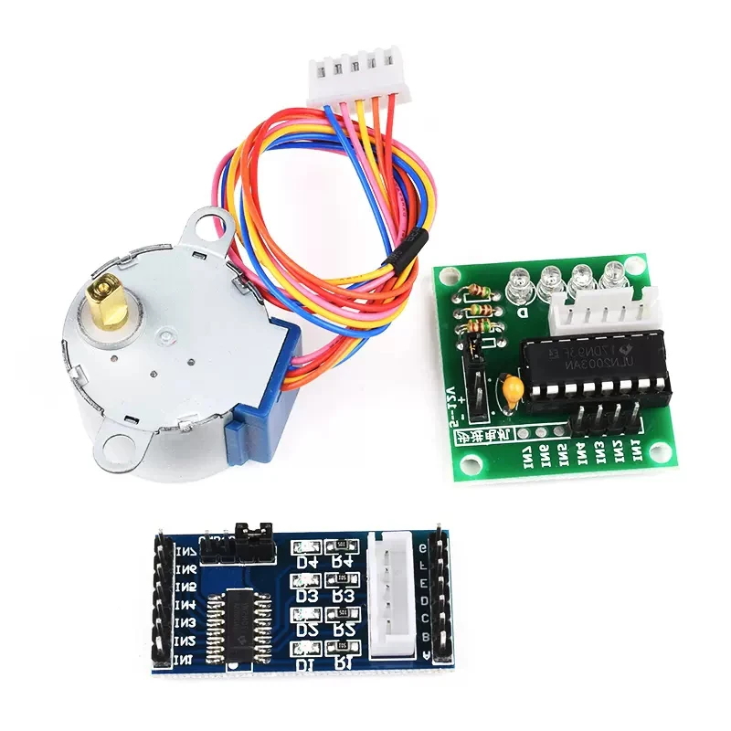 1 LOTTO 28BYJ-48-5V Motore passo-passo a 4 fasi + Scheda driver ULN2003 per Arduino 1 x Motore passo-passo + 1x Scheda driver ULN2003