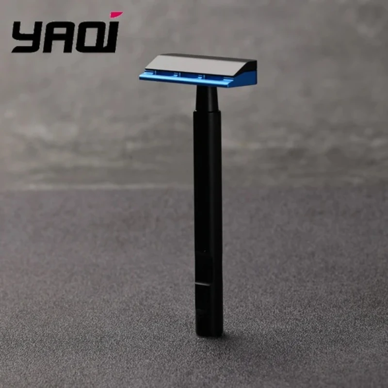 maquinilla-de-afeitar-de-seguridad-yaqi-2026-negra-y-azul-version-de-aluminio-ligera-de-una-sola-hoja-¡oferta-por-tiempo-limitado