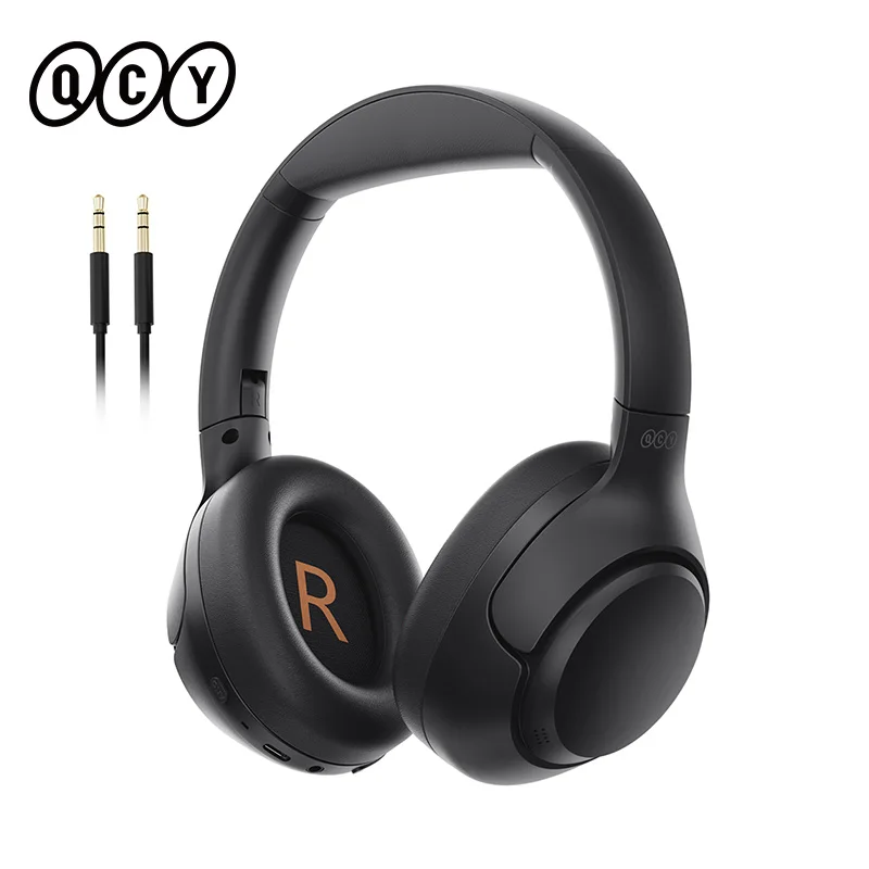 2025 QCY H3 ANC Wireless Headphones Bluetooth 5.4 Hi-Res Audio Over Ear Headset 43dB Hybrid Active Noise Cancellation Earphones