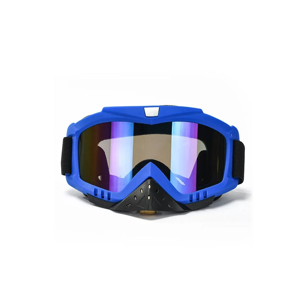 

Motorcycle Goggles Dustproof Blue Windproof Breathable Off-Road Skiing Outdoor Sports Kids Adults Gift