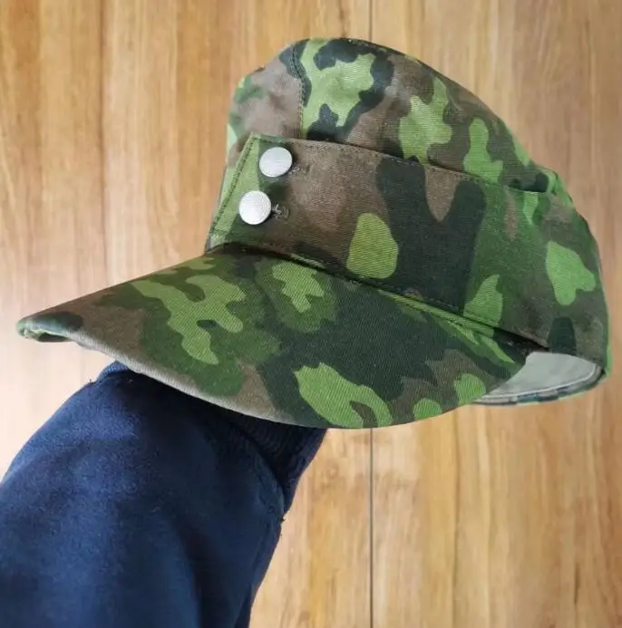 German Pea Camouflage Cap Miliraty Hat Vintage Men Spring