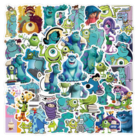 10/30/50pcs Disney Monster Inc Cartoon Stickers for Kids Waterproof DIY Notebook Phone Laptop Car Cute Reward Sticker Toys Gifts