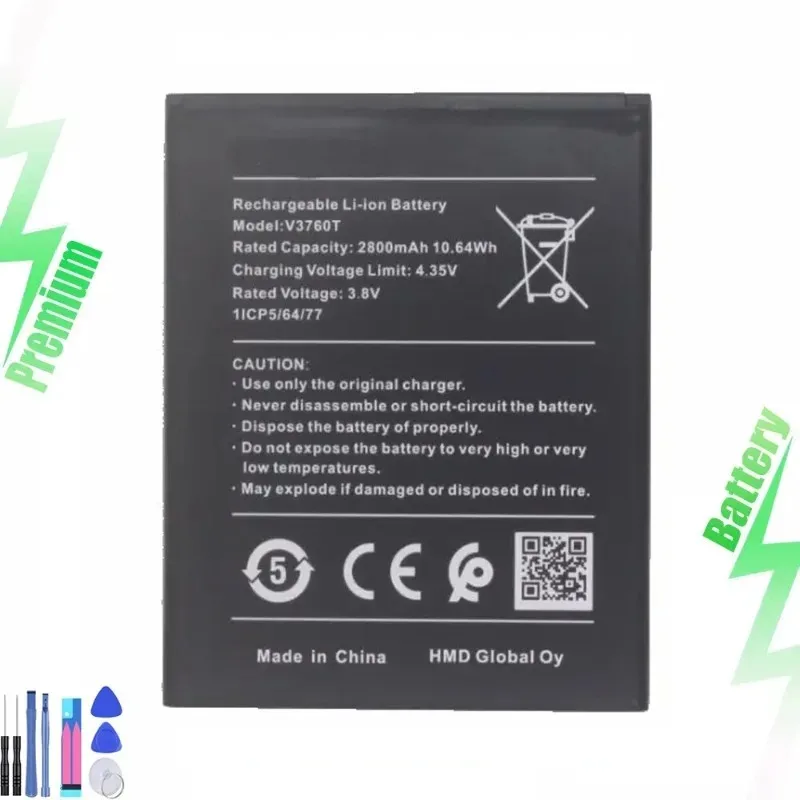 Replacement battery V3760T for C2 S5420AP 2800mAh high-quality new lithium-ion battery