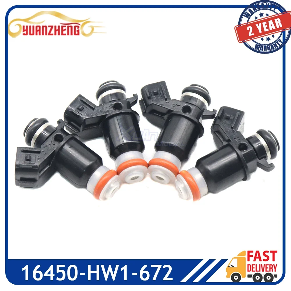 Car 16450-HW1-672 Fuel Injector Nozzle for Honda AquaTrax F12 F12X 02-07 R12 R12X 03-07 16450HW1672 16450 HW1 672