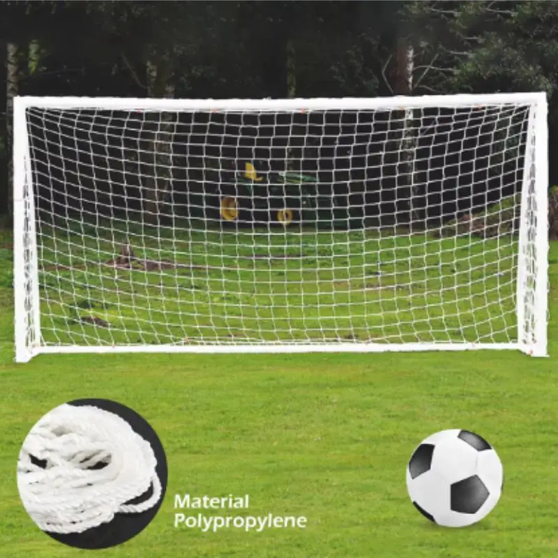 

Full Size Football Net For Soccer Goal Post Junior Sports Training 1.8M X 1.2M 3M X 2M ​​7.3M X 2.4M Football Net High Qual