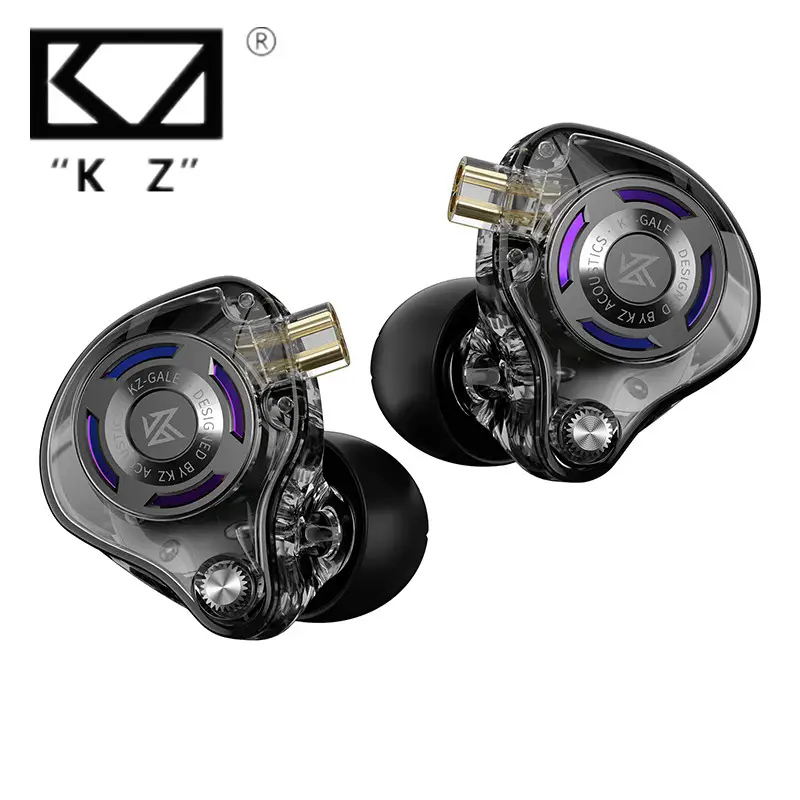 KZ Gale سماعات أذن ألعاب باس معدن سماعات أذن لألعاب الفيديو مرحلة صوت مباشر سماعات رأس