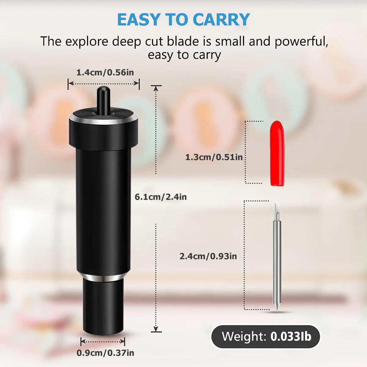30/45/60 Grad Deep Cut Blade Plotterklingen, kompatibel mit Explore 3 / Air 2 / Air / One / Maker 3 / Maker Ersatzklingen