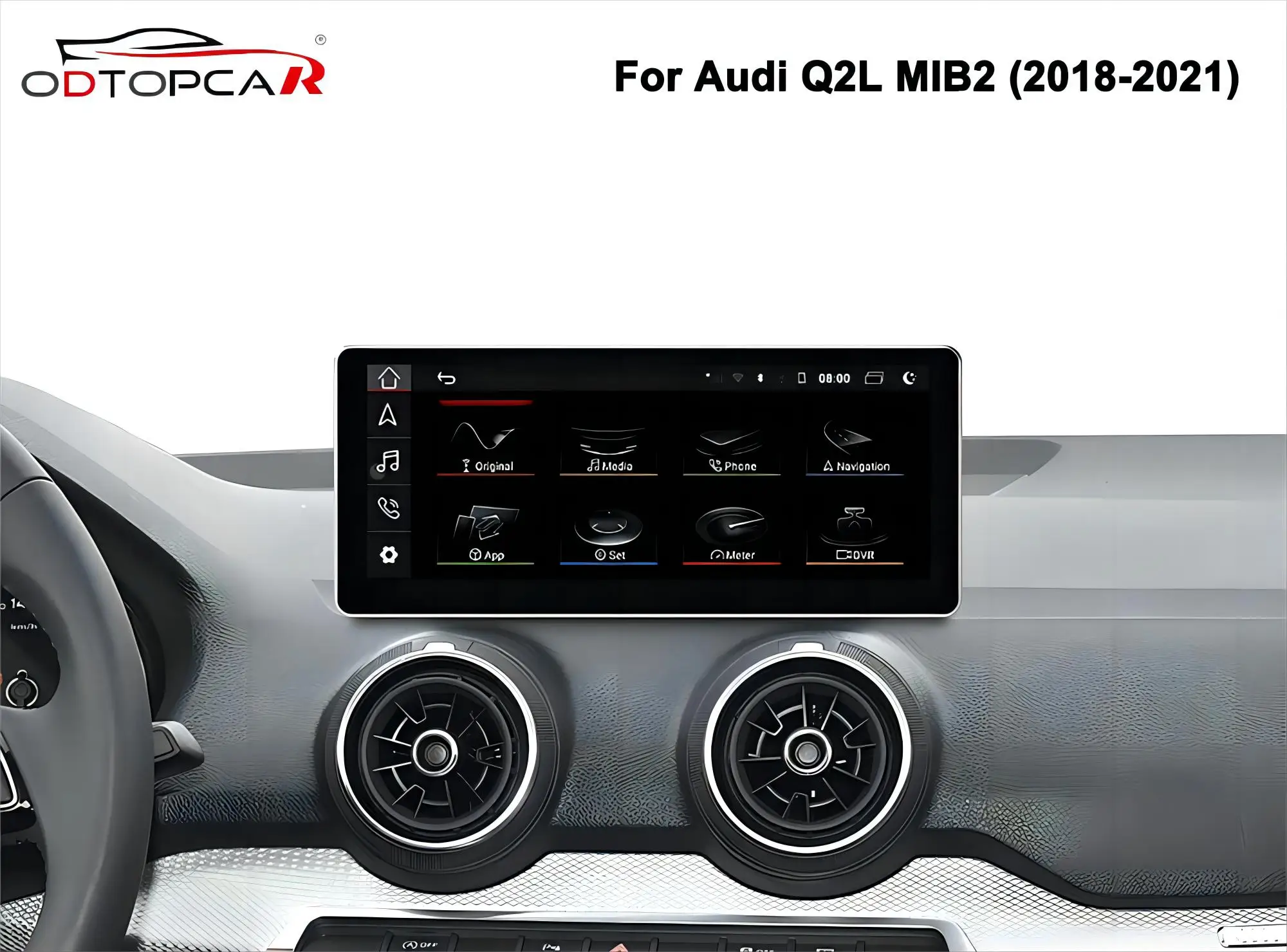 Per Audi Q2 SQ2 MIB2 Android 12 Sistema Multimediale Touch Screen da 10.25 pollici Unità Principale Carplay Android Auto MirrorLink Navigazione