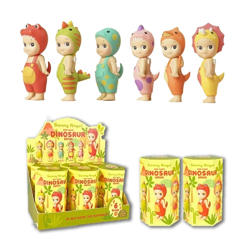 

Новый Sonny Angel динозавр серии хипперс урожай милая кукла хиппи модный автомобиль украшения для мобильного телефона пельмени детская игрушка в подарок
