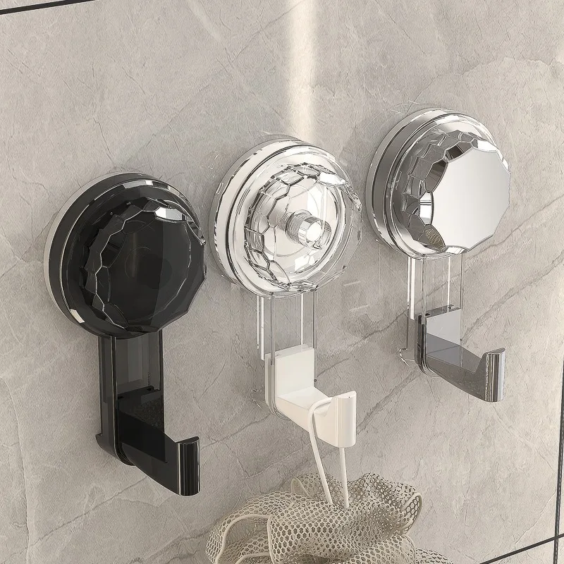 

Powerful Suction Cup Hooks Nail-free Vacuum Reusable Storage Hook Heavy Duty Bathroom Kitchen Hanger Traceless Clothes Wall Hook