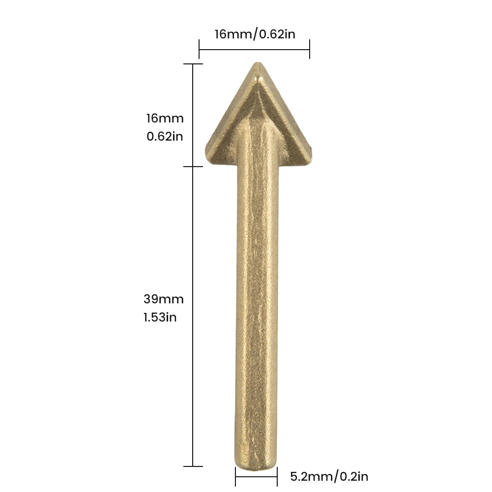1pc Welder Soldering Iron Tip Plastic Repair Triangular Copper Smoothing Head Welding Tip 16mm 20mm For 60 Watt Plastic Welding