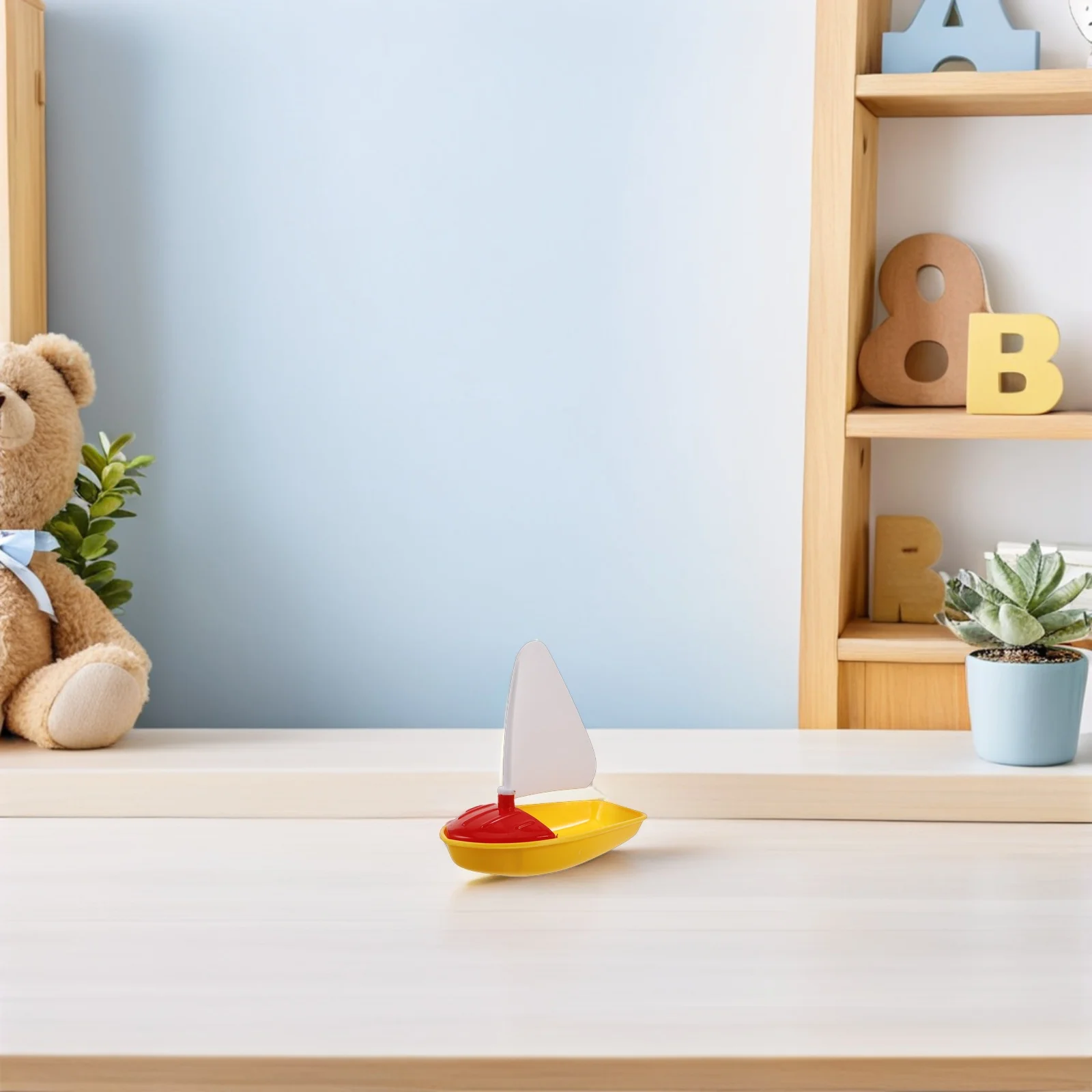 6 Stück lebendige Segelboote aus PP-Material, langlebig, für Kinder, Outdoor-Wasseraktivitäten, Strände, Pools, Spielzeugboote zum Poolspielen