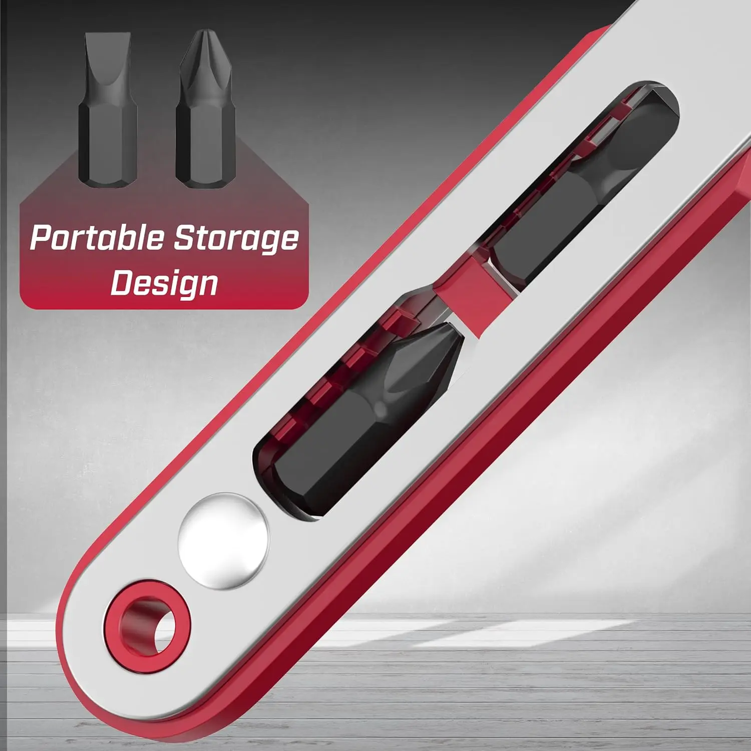 الأحمر الكوع ثنائي الاتجاه مفك براغي بسقاطة ضيق الفضاء الزاوية تحول الزاوية اليمنى عبر مشقوق مفك أداة #4