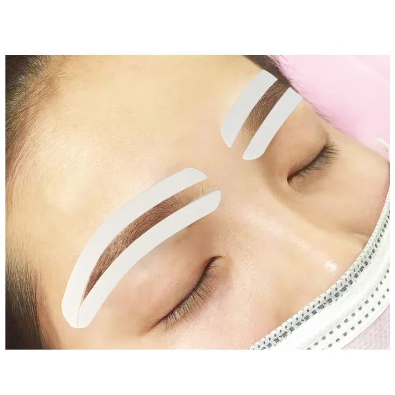 6 زوج من ملصقات الحاجب للاستعمال مرة واحدة ملصقات رسم دليل قالب مساعد Microblading الحاجب الإستنسل PMU ملحقات أدوات المكياج