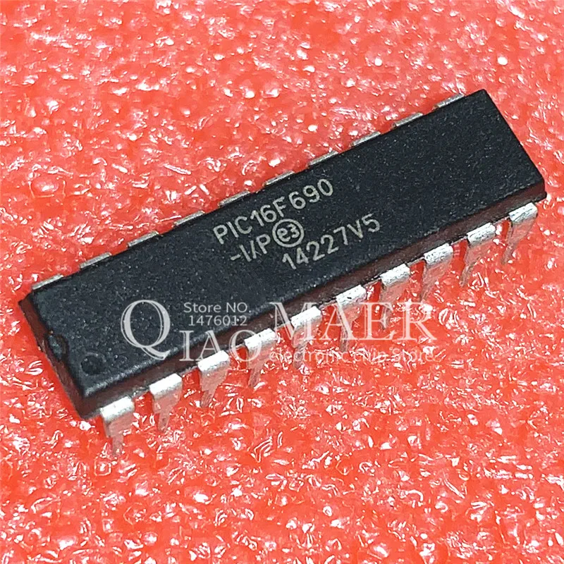 2PCS PIC16F690 PIC16F690-I/P DIP-20 8-BIT FLASH 20 MHz RISC MICROCONTROLLER PDIP20 IC