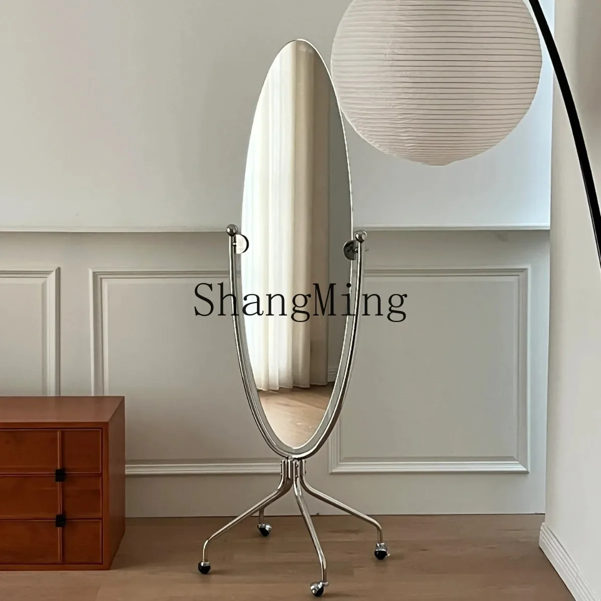 ZYY stainless steel moving mirror medium antique floor-to-ceiling full-length mirror clothing store trend surfboard mirror