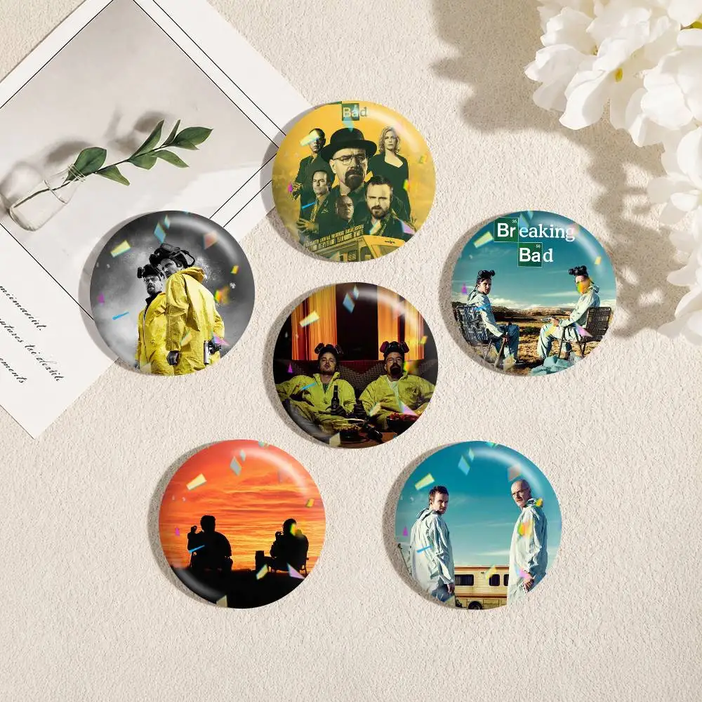 B-Breaking B-Bad  25 32 44 58 75mm Badges Personalized Round Brooches Pins Accessory Gift