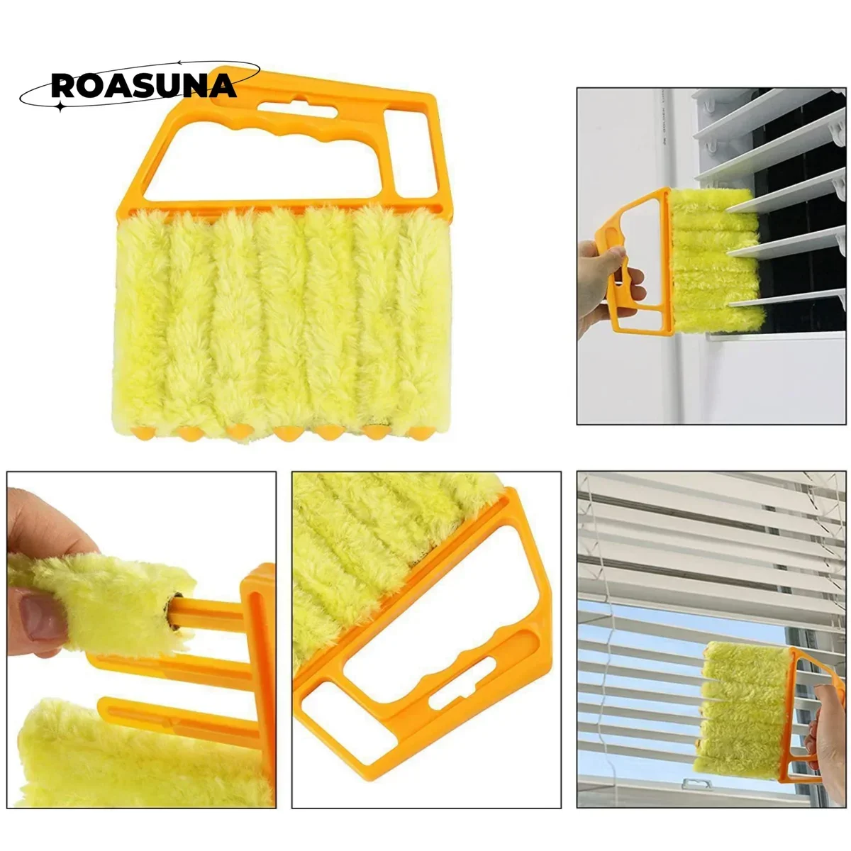 Detachable Crevice Gap Cleaner Brush, No Rinse Edge Seam Brush for Blinds Air Conditioner Window Cleaning