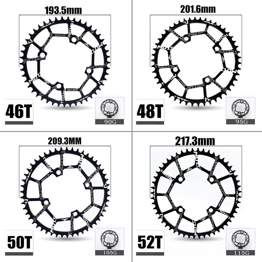 104BCD chainring 40T 42T 44T 46T 48T 50T 52T Narrow Wide Chainring Bicycle Chainring Round Oval MTB Bike For Shimano 8-12S