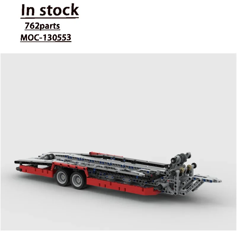 MOC-130553 Klassiek nieuw brandboottrailer bouwsteenmodel, 762-onderdelen, bouwsteenspeelgoed voor verjaardagen voor jongens en kinderen