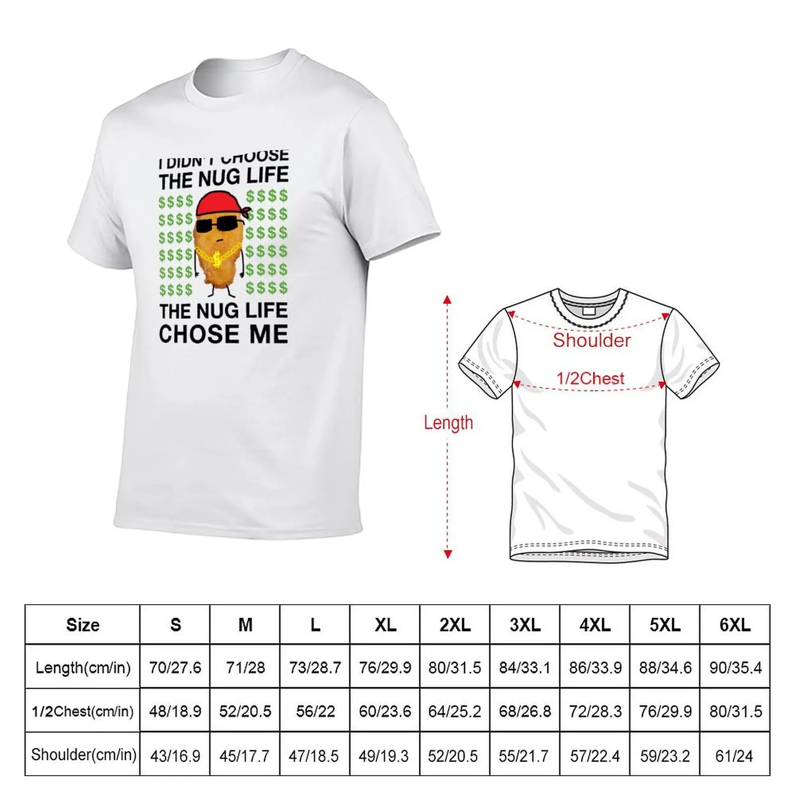 Chicken Nuggets T-Shirt boys whites shirts graphic tee mens white t shirts