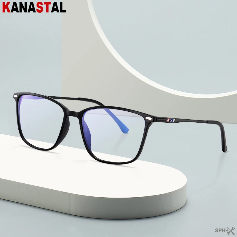 Men Prescription Reading Glasses Optical Lenses Myopia Presbyopic Eyewear Women TR90 Metal Blue Light Blocking Eyeglasses Frame