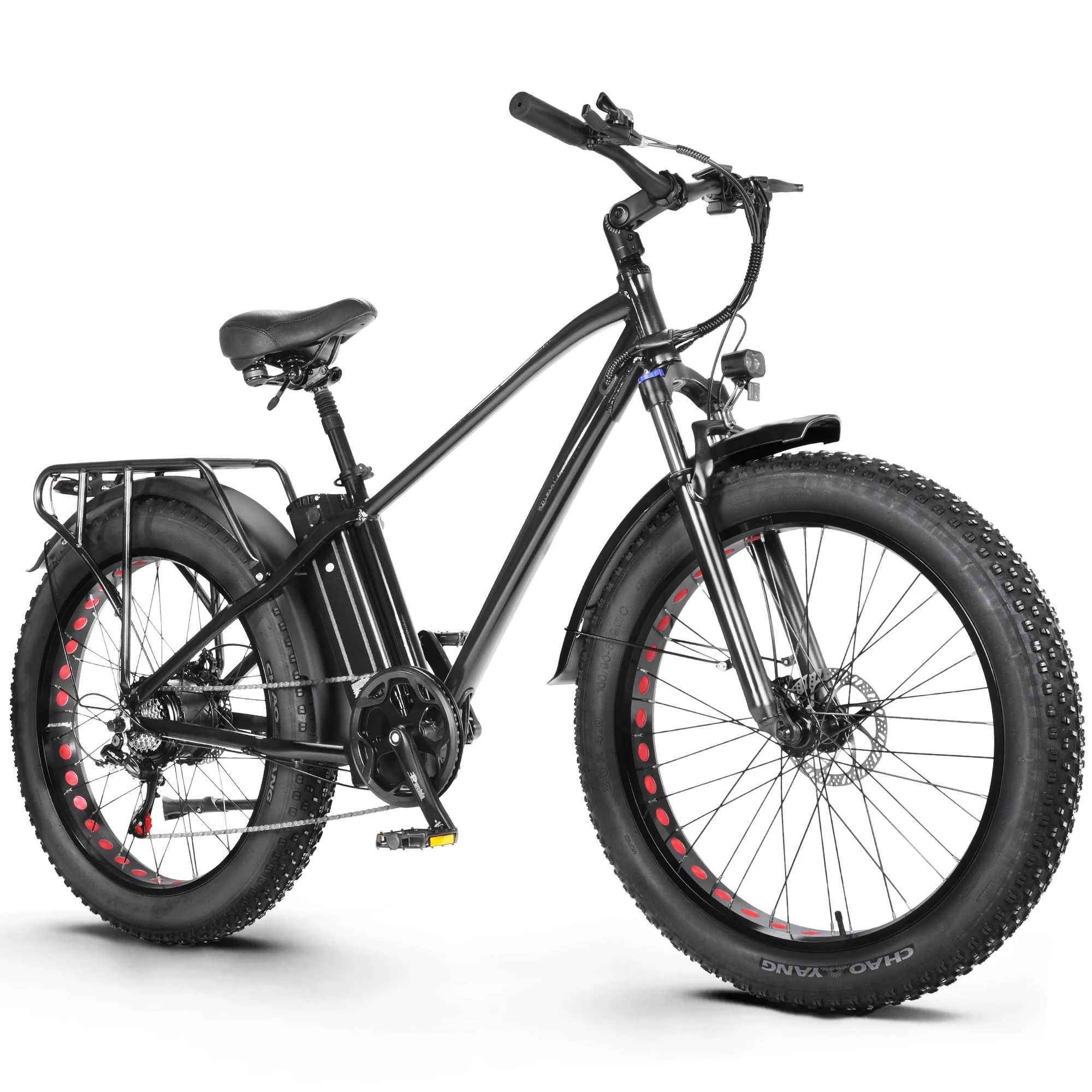 CMACEWHEEL KS26 Elektrische fiets Volwassenen 48V 18AH EBIKE PEAK 1000W Dikke banden Elektrische mountainbike 7 versnellingen E-bike - afbeelding 2