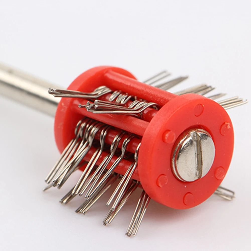 

UISN Pro Texturning Brushes Professional Polishing Grit Mounted Matt Wire Brush With Handle DIY Jewelry Making Tools